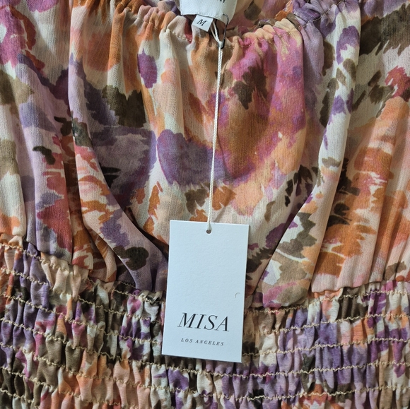NWT- MISA Los Angeles - Toulah Top in Sunset Blooms, Size M - Picture 4 of 4